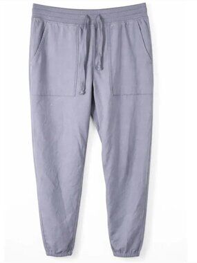 Aerie Jogger Sweatpants Womens M Purple Drawstring Lounge Athleisure Cotton New